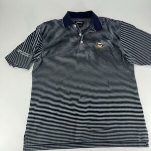 Ashworth Mens 2005 PGA Championship Baltusrol Golf Polo Shirt Navy Stripe Size M